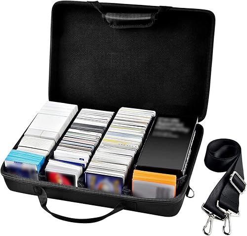 Comecase Gran soporte y organizador para juegos de cartas coleccionables para más de 3000 tarjetas, funda para béisbol, tarjetas de fútbol, para