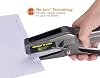Bostitch Office B8 Plier Stapler Heavy Duty with 1250 1/4 Staples - 45-Sheet No Jam - Full Strip Metal Industrial Stapler - 210 Staple Capacity - for Cardboard, Paper, Fabric
