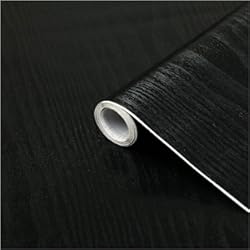 Revestimiento De Pared Pvc Simil Madera d-c-fix vinilo adhesivo muebles Madera negra efecto madera autoadhesivo impermeable decorativo para cocina, armario, puerta, mesa papel pintado forrar rollo láminas 90 cm x 2.1 m