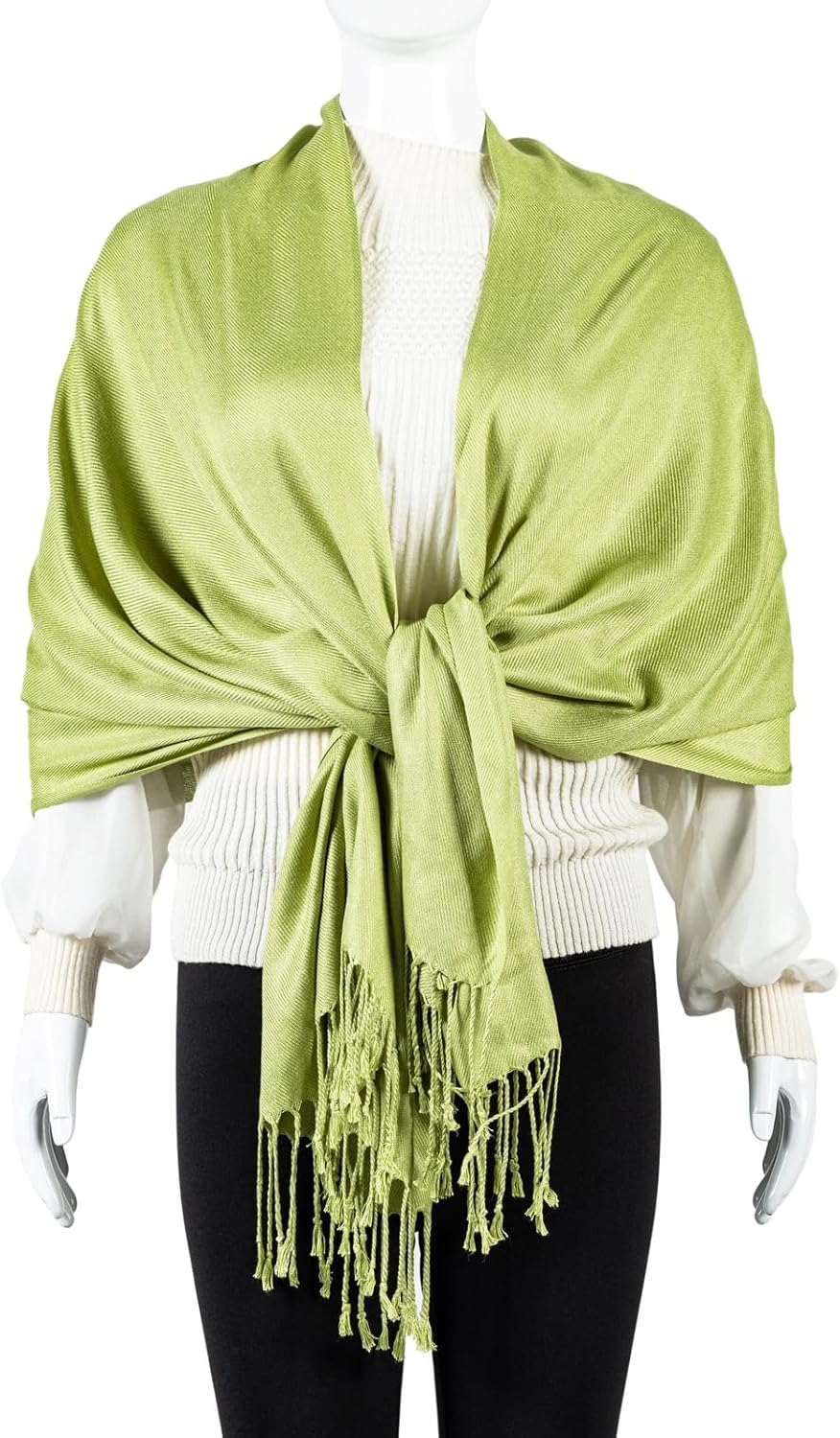 Pashmina Feel Shawl Wraps for Women Evening Dresses and Wedding Cover Up Formal Soft Silky Rave Scarf Elegant - Image 3