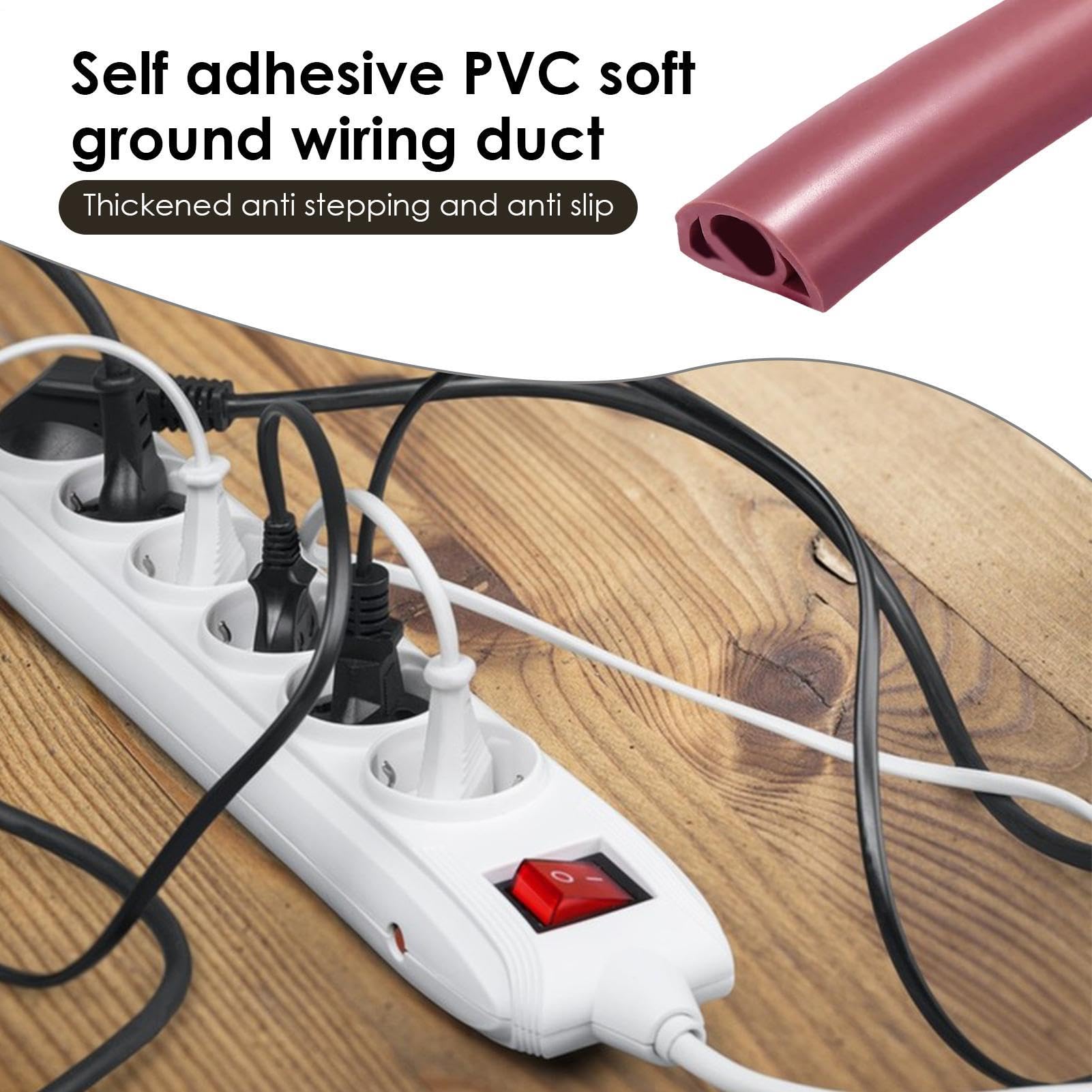 Proteggi cavo per pavimento, copri cavo elettrico per pavimento Protezione | Canalina flessibile in PVC La copertura morbida del cavo i