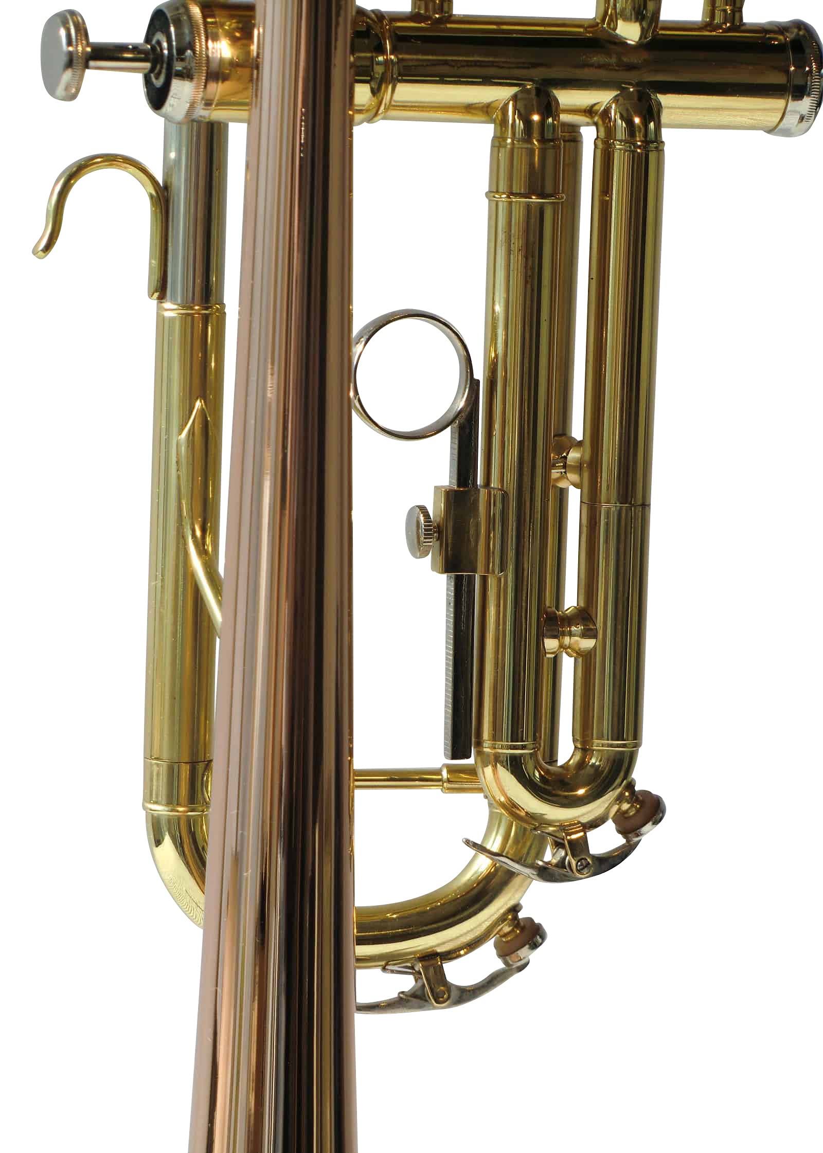 Trompete, Perinettrompete, Konzerttrompete, Goldmessing, mit Monelventilen, inkl. Luxus-Hartschalenkoffer und Zubehör, Neu
