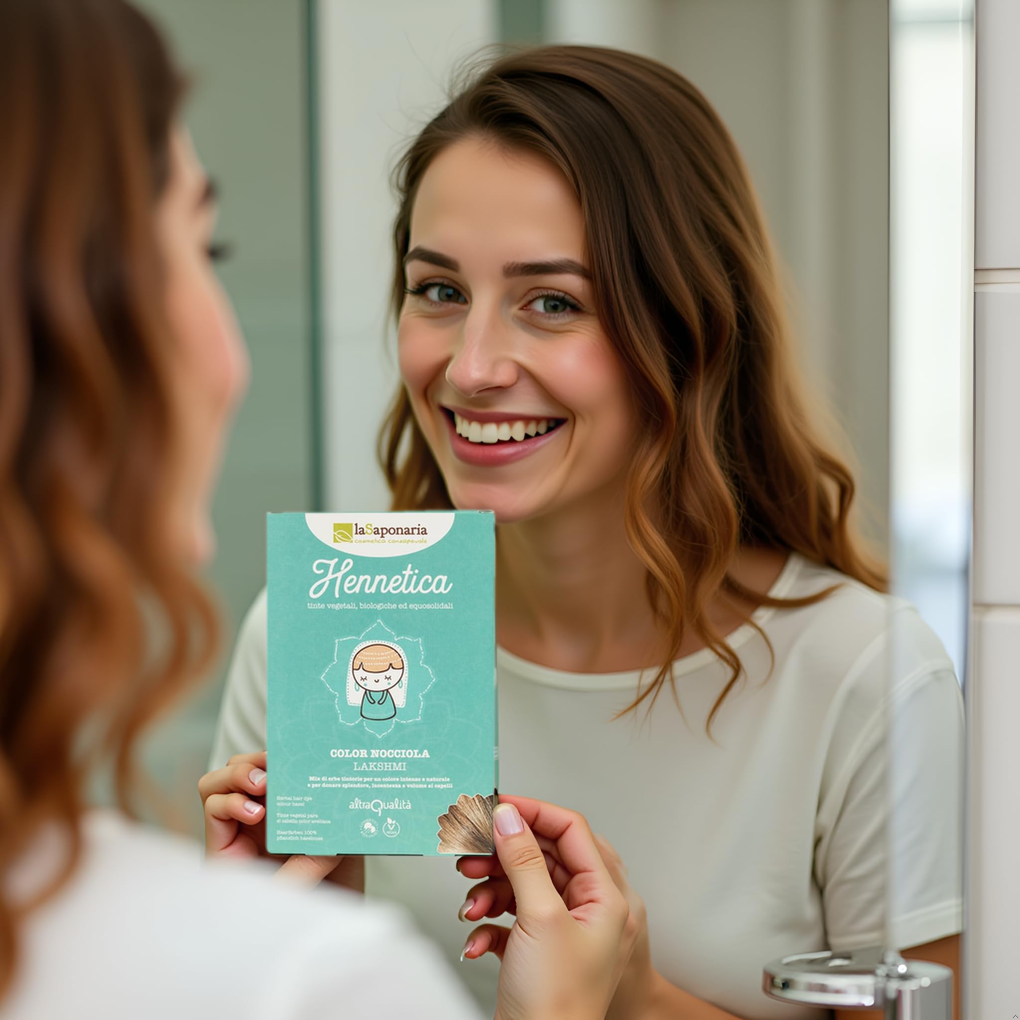 La Saponaria Tinte Vegetal Pelo Castaño Claro Henna Coloración Natural Ecológica 100g