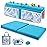 Bath Kneeler and Elbow Rest Set Thick Baby Bath Kneeling Pad Bathing Kneeling Mat Cushion Washable Padded Bathtub Knee Saver with Arm Support and Pockets Organizer for Bathroom Bathtime Comfort, Blue