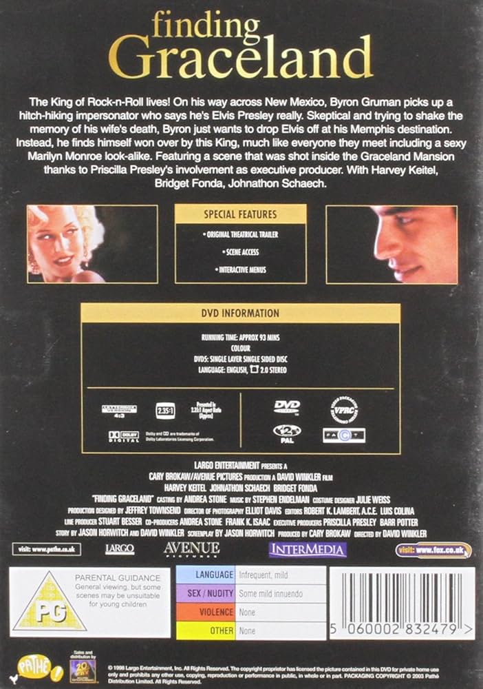 Amazon.com: Finding Graceland (Region 2) : Harvey Keitel