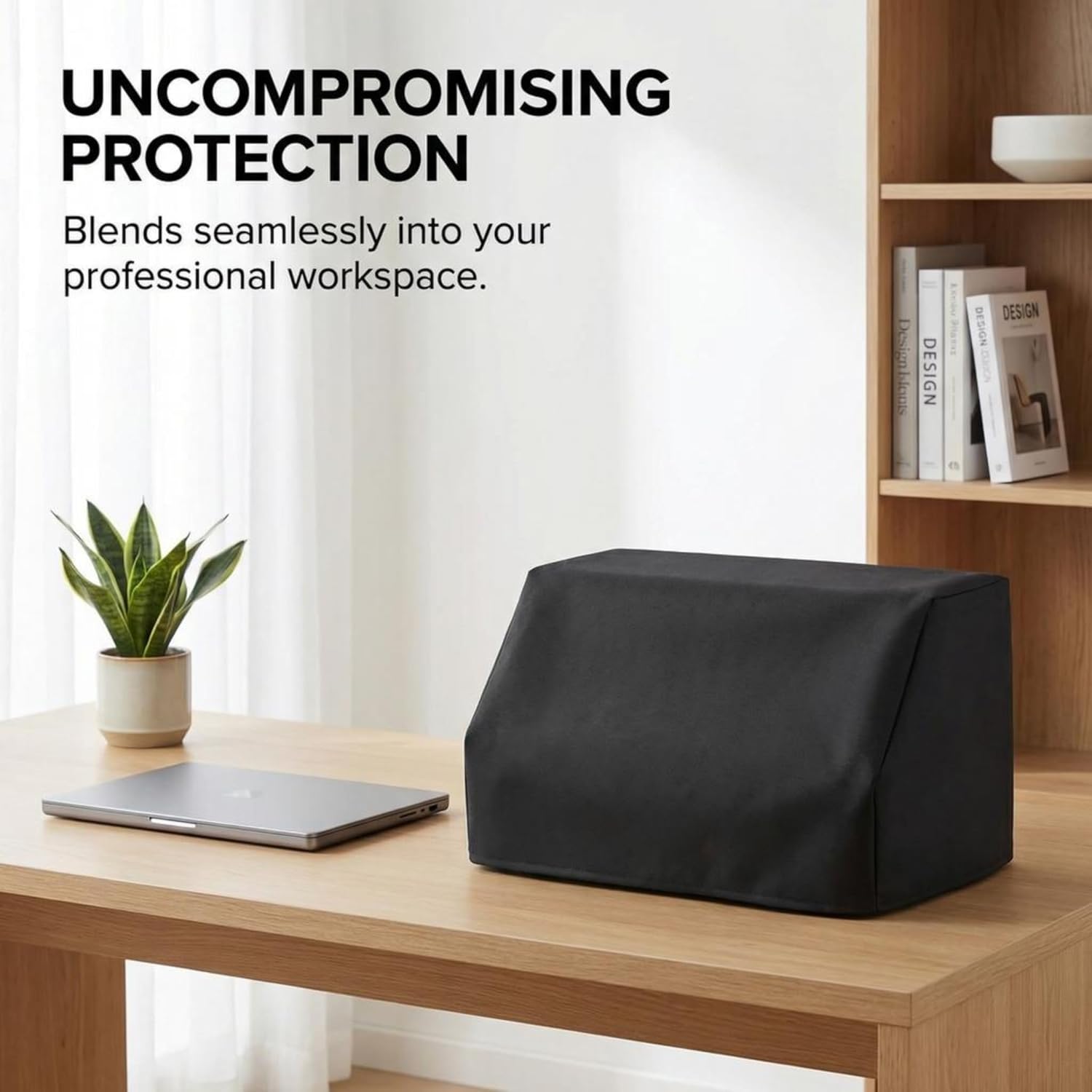 DigitalDeckCovers Premium Dust Cover for Epson FastFoto & Document Scanners (FF-680W, DS-530, DS-770, DS-870, DS-970, ES-400W, ES-500W) – Antistatic, Water-Resistant Fabric Protector – Black