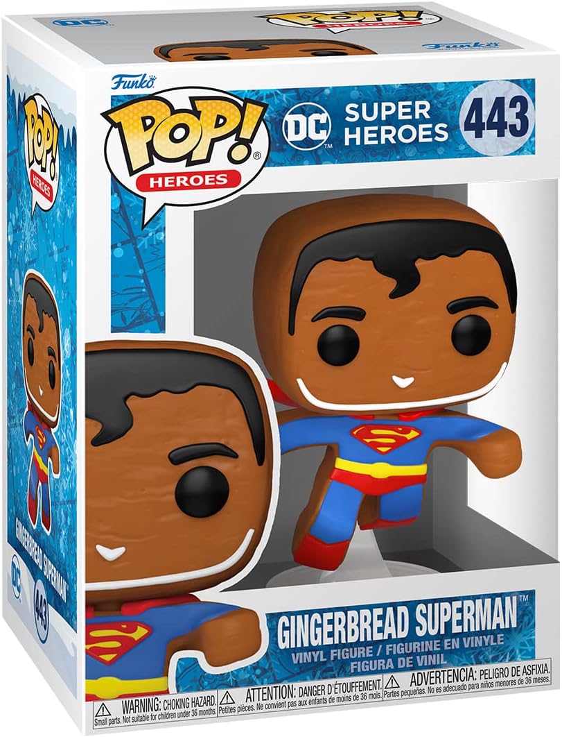 Funko POP! Heroes: DC Holiday, Superman, Gingerbread, DC Comics, Collectable Vinyl Figure, Gift Idea, Official Merchandise - Image 3