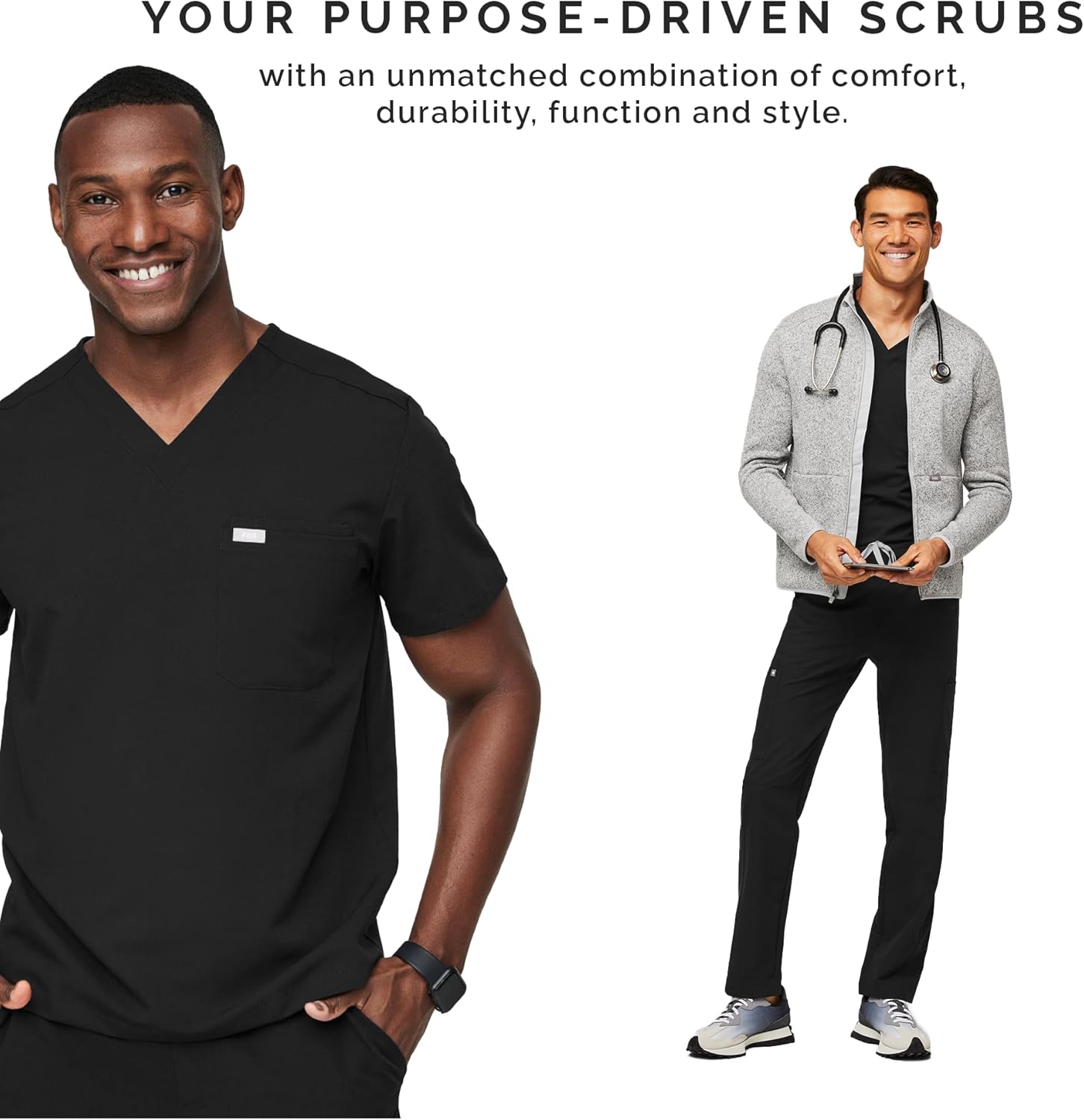 FIGS Axim Cargo Scrub Pants for Men — Classic Fit, Straight Leg, 7 Pockets, 4-Way Stretch, Anti-Wrinkle - Image 6