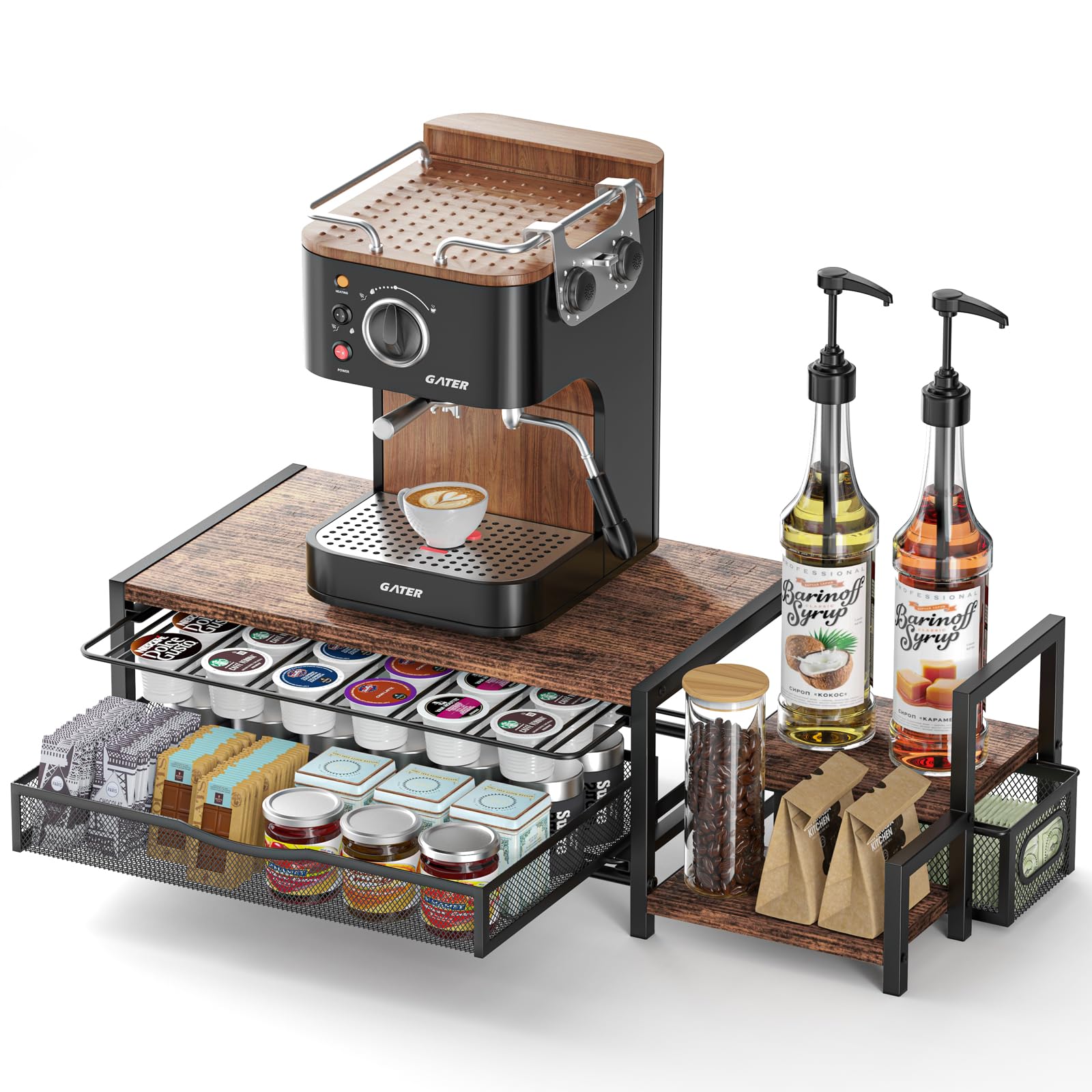 Amazon.com: Kssiaz K Cup Holder, 2-Tier Coffee Pod Holder for 48