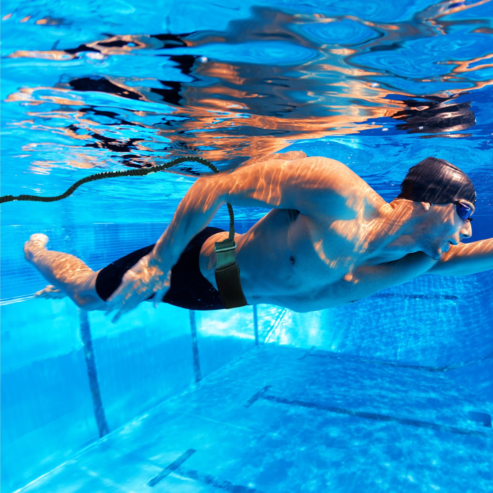 Cintura Da Nuoto Per Piscina, Swim Training Guinzaglio, Cintura Di Allenamento Per Il Nuoto Cinture Di Allenamento Per Nuotare Cintura Regolabile Cintura Per Allenamento Di Resistenza