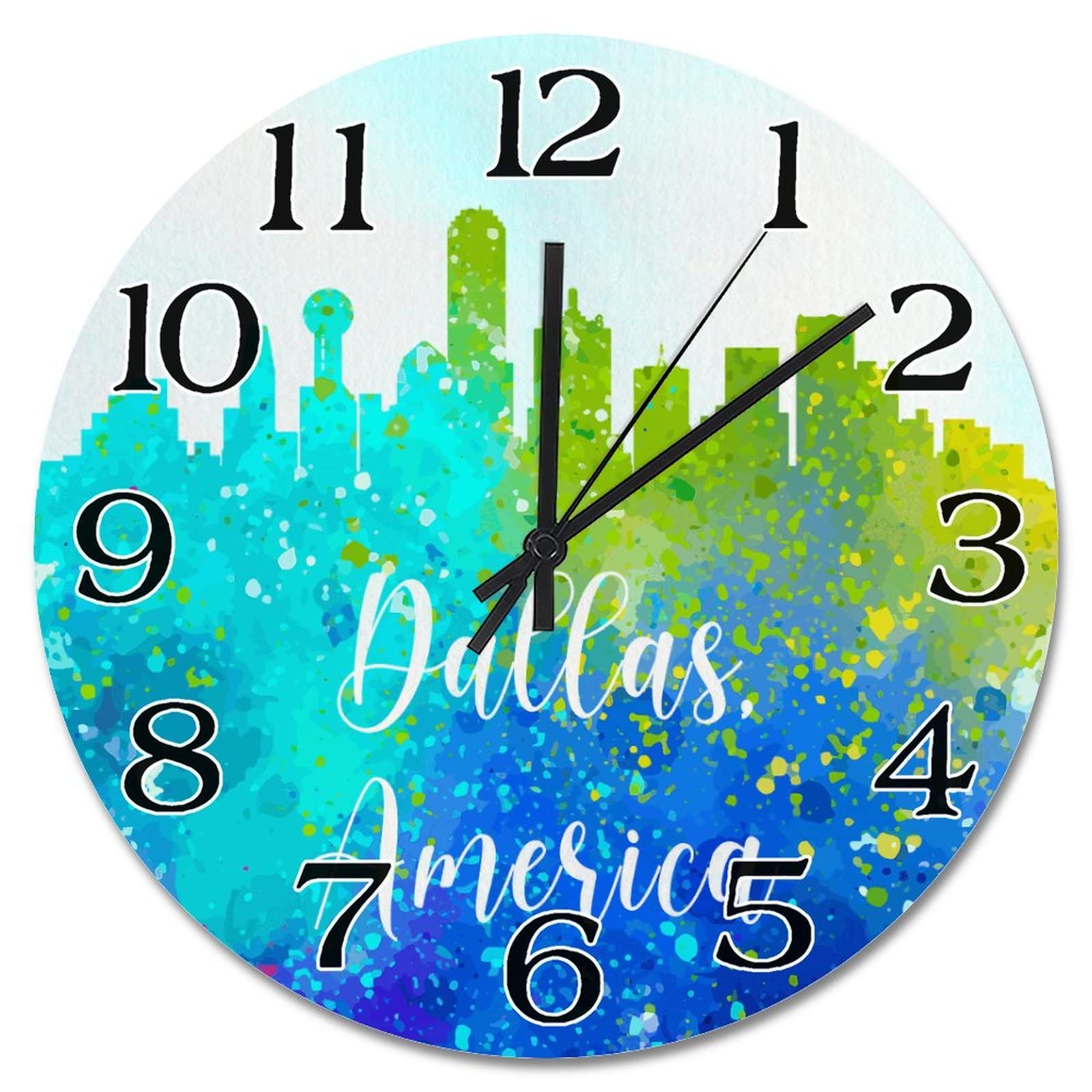 Horloge murale 38 cm à piles pour habiller un mur de salon vide