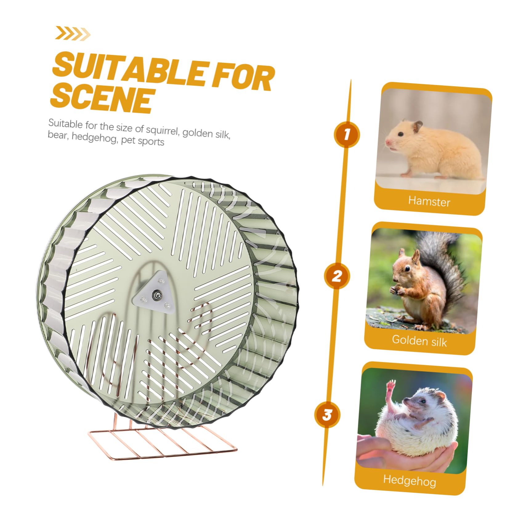 VICASKY Roue Exercice Stable pour Hamster Roue Silencieuse pour Chinchilla Accessoires pour Petits Animaux De Compagnie