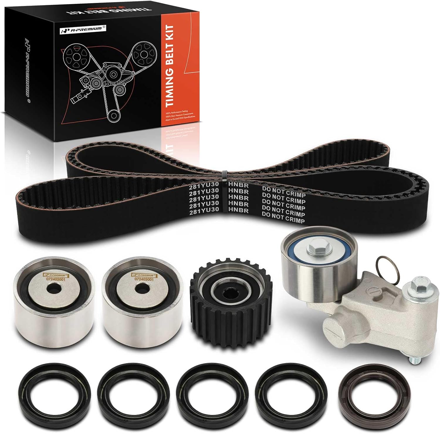 A-Premium Engine Timing Belt Kit Compatible with Subaru Forester 1998, Impreza 1998, Legacy 1997-1999 - 2.5L