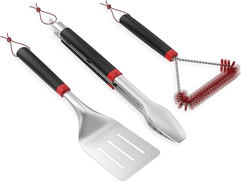 Weber 3-Piece BBQ Tool Set, Stainless Steel