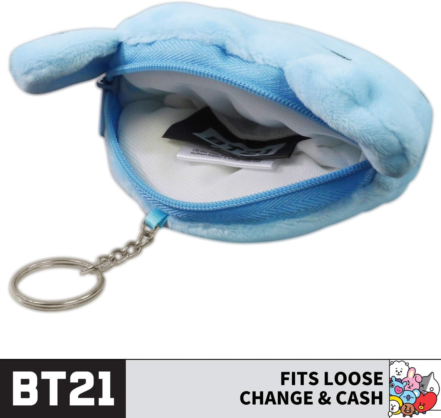 BT21 LINE FRIENDS Small Coin Purse Wallet with Keychain