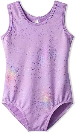 HOZIY Leotards for Girls Ballet Gymnastics Sleeveless Long Sleeve Colorful Sparkles Aqua Blue Pink Purple Solid