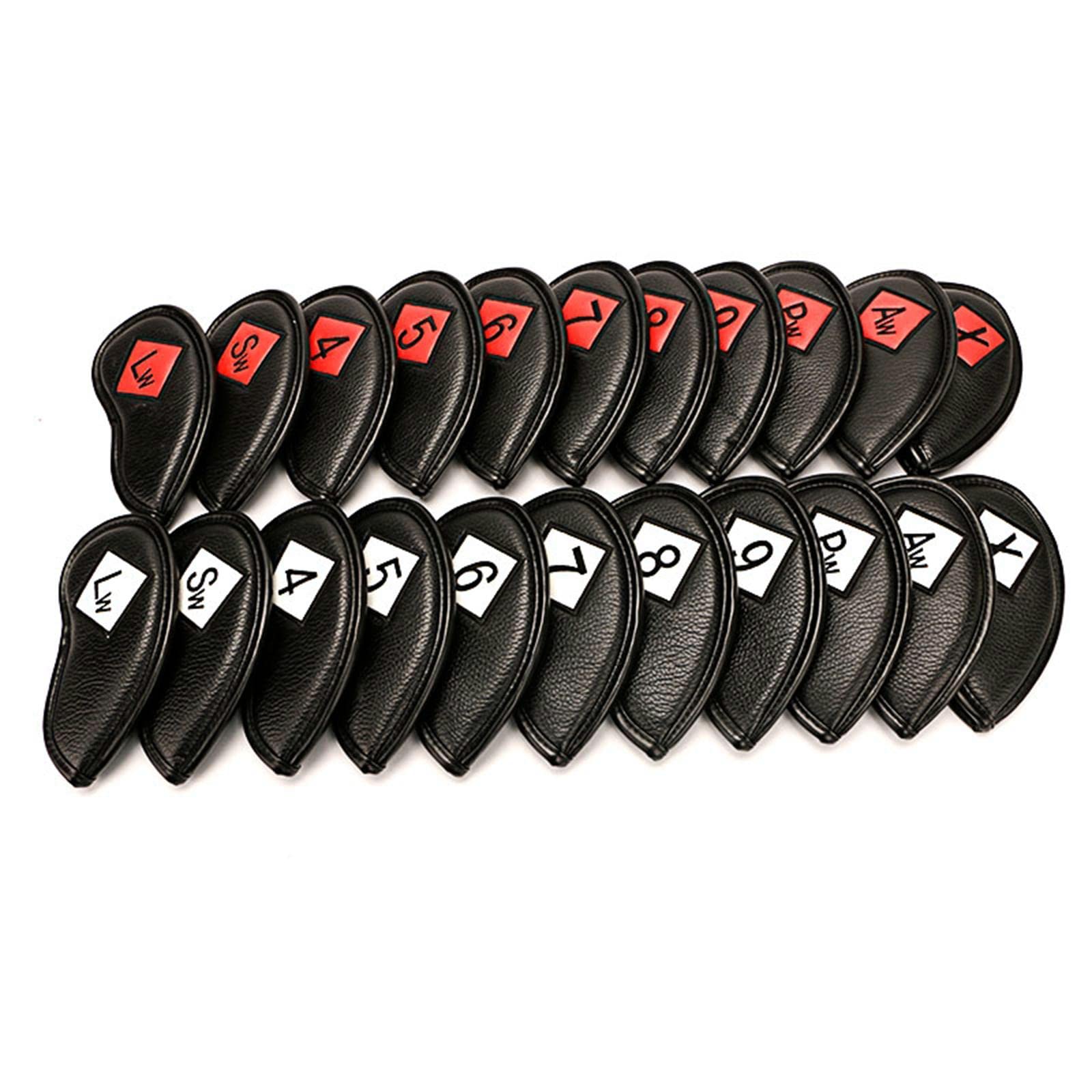 Amagogo 11Pack Golf Cover Schlägerhaube Universal Wasserdichter, Kratzfester Ärmelschutz mit Dickem