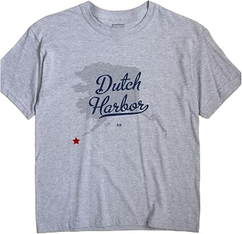 GreatCitees Dutch Harbor Alaska T-Shirt MAP