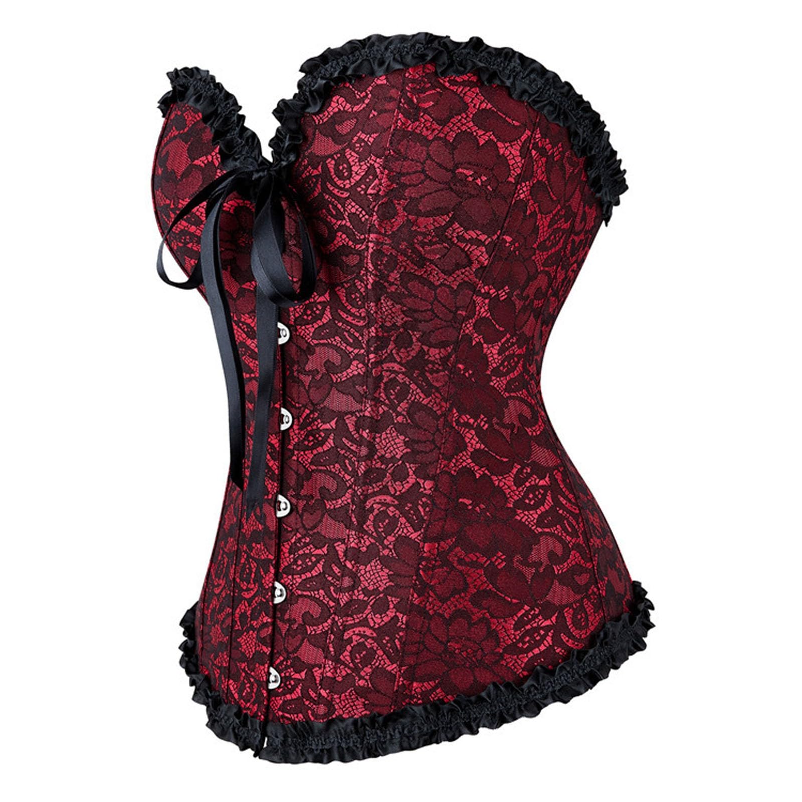 Genérico Tops Femeninos Bustier Shapewear Encaje Push Up Body Cintura Moldeadora Lencería Ajuste