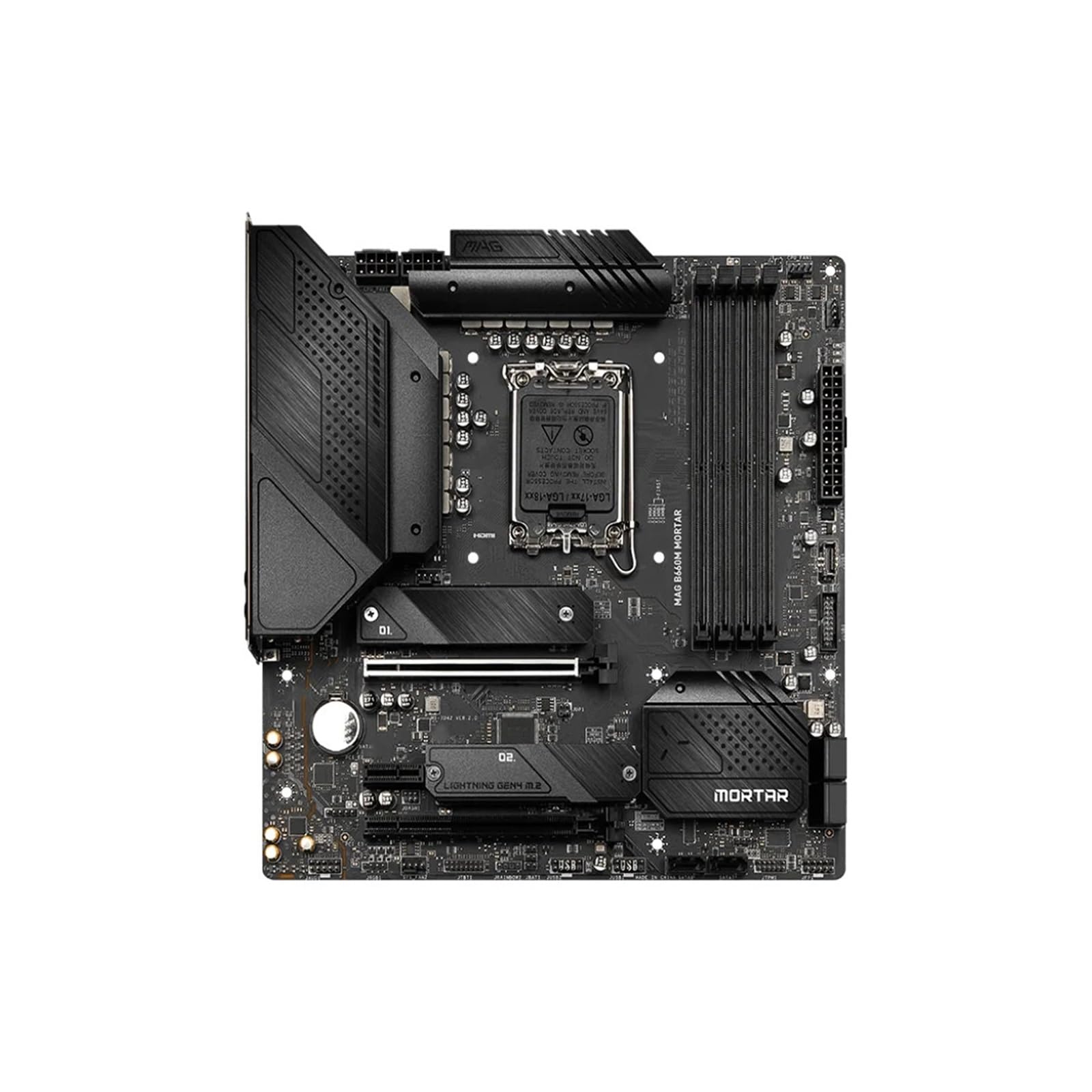 Carte Mere Gamer Fit for MSI MAG B660M mortier Carte mère Intel B660 LGA1700 4X DDR5 2xM.2 Micro-ATX Prise en Charge i9-14900F i7-14700 i5-13600 i9-12900 CPU