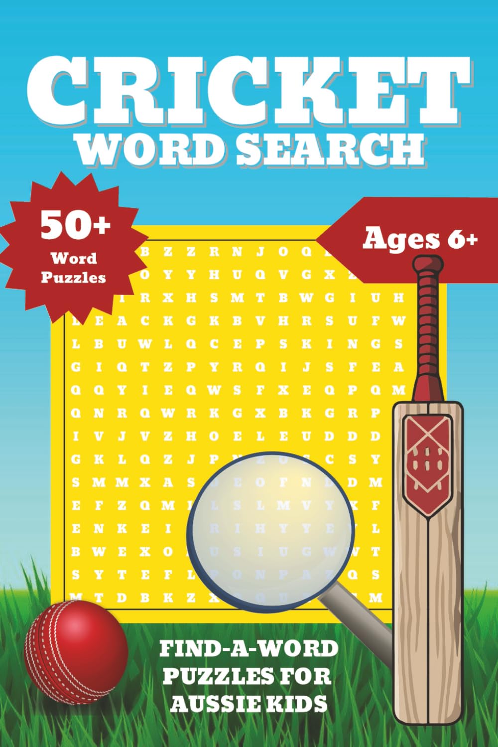 Cricket Word Search Book: Word Search Puzzle Book: Find-a-Words with Easy to Read Print for Kids about Cricket, Fielding Positions, Cricketers and ... Puzzles... Great for Kids, gifts and holidays