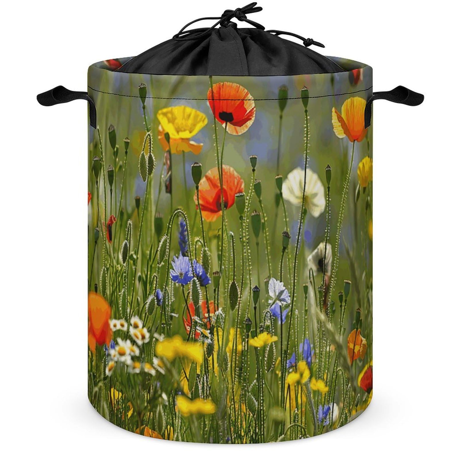 Panier de rangement pour vêtements sales avec motif nature champêtre