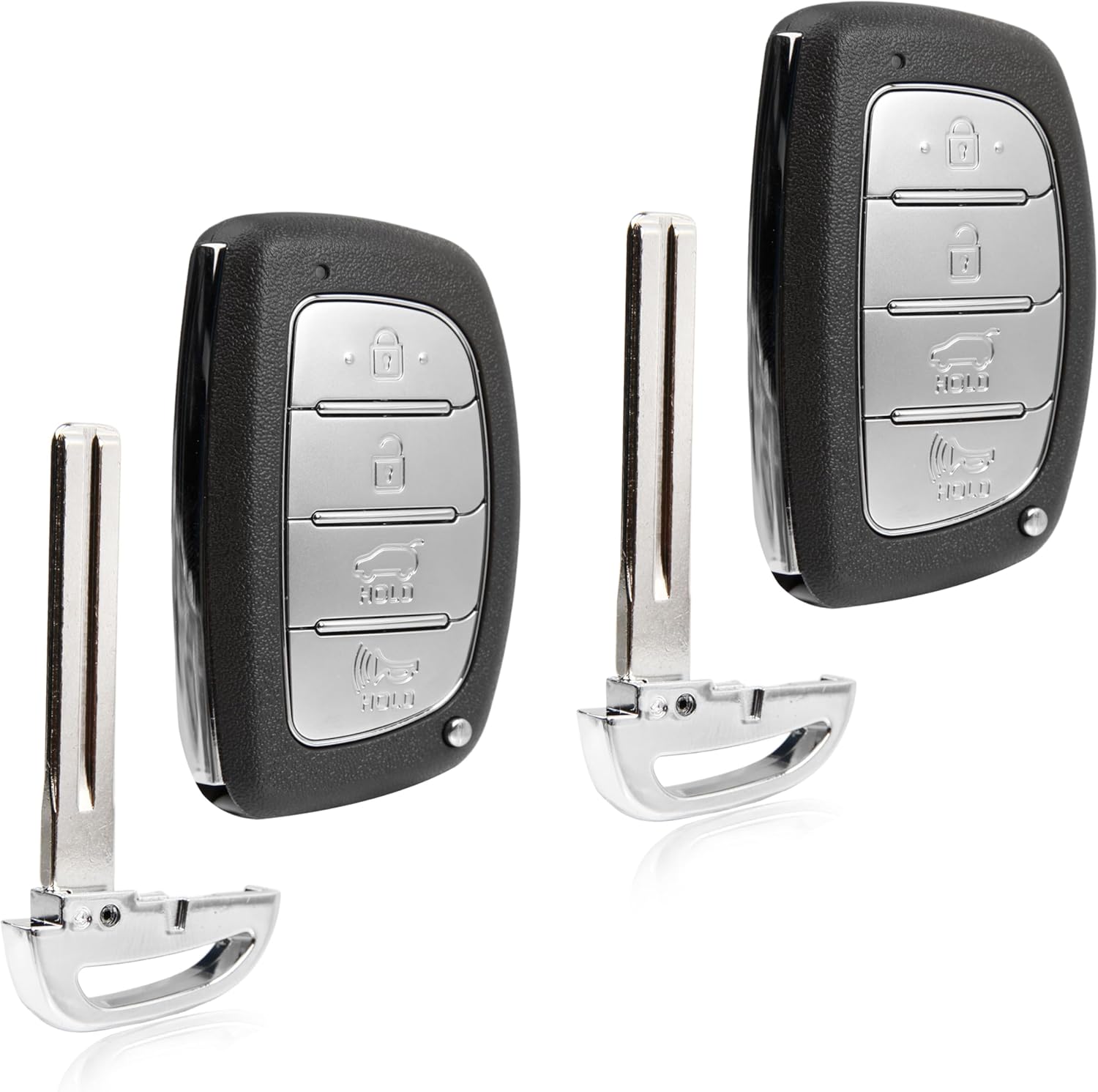 2X Keyless Entry Remote Key Fob Replacement 4-Button for 2019 2020 2021 Hyundai Tucson (TQ8-FOB-4F11, 95440-D3510)