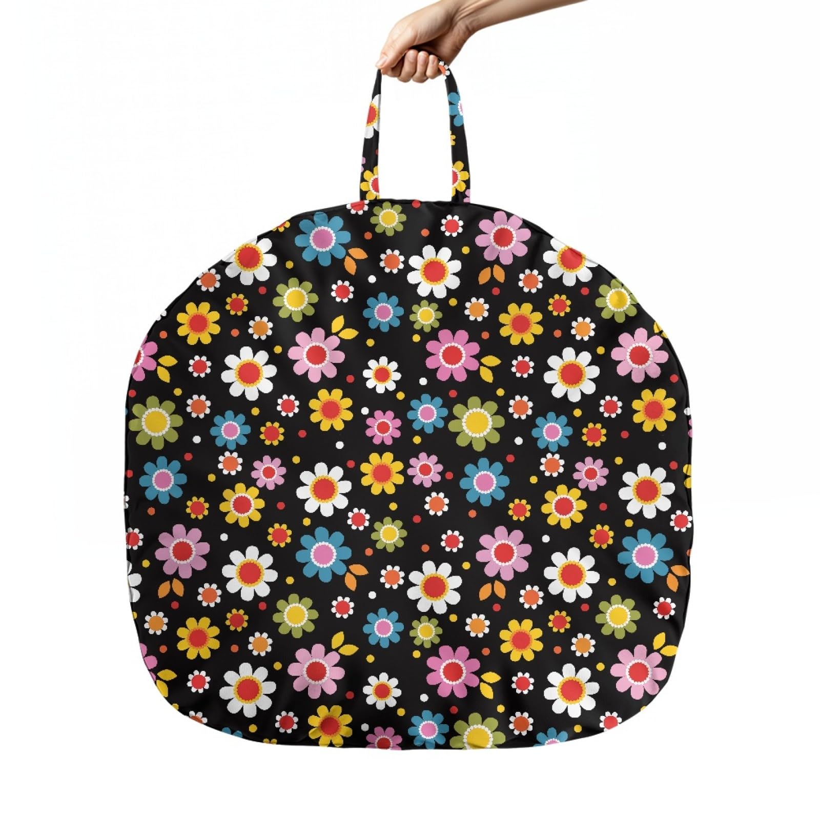 NETILGEN Flower Baby Lounger Cover for Newborn 0-24 Months,Removable Cover for Infant Boys Girls,Breathable Soft Lounger Slipcover Snugly Fit Infant Lounger for Home Travel-24 x 25.6 inch