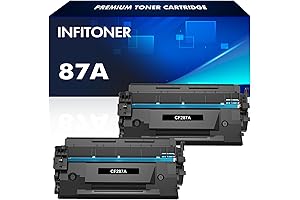 CF287A 87A Black Toner Cartridge 2-Pack for HP Laserjet Enterprise Printers