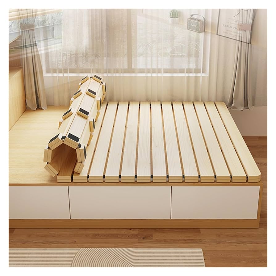 【交渉可】LOWYA 木製シングルスラットベッドフレーム すのこベッド ヘッドボード 木製 無垢 [シングル] | 【公式