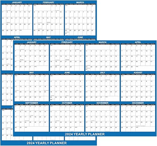 ALINREDBX Calendario de pared 2024 de 18 x 24 pulgadas, borrable, anual, anual, 12 meses, reversible, horizontalvertical, azul marino ALINREDBX Calendario de pared 2024 de 18 x 24 pulgadas, borrable, anual, anual, 12 meses, reversible, horizontalvertical, azul marino
