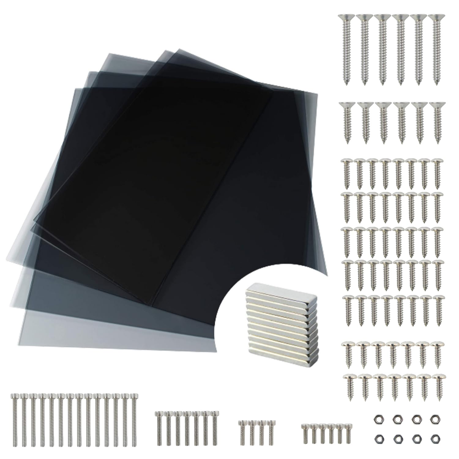 3mm Transparent Tinted Plexiglass Compatible with IKEA Lack 3D