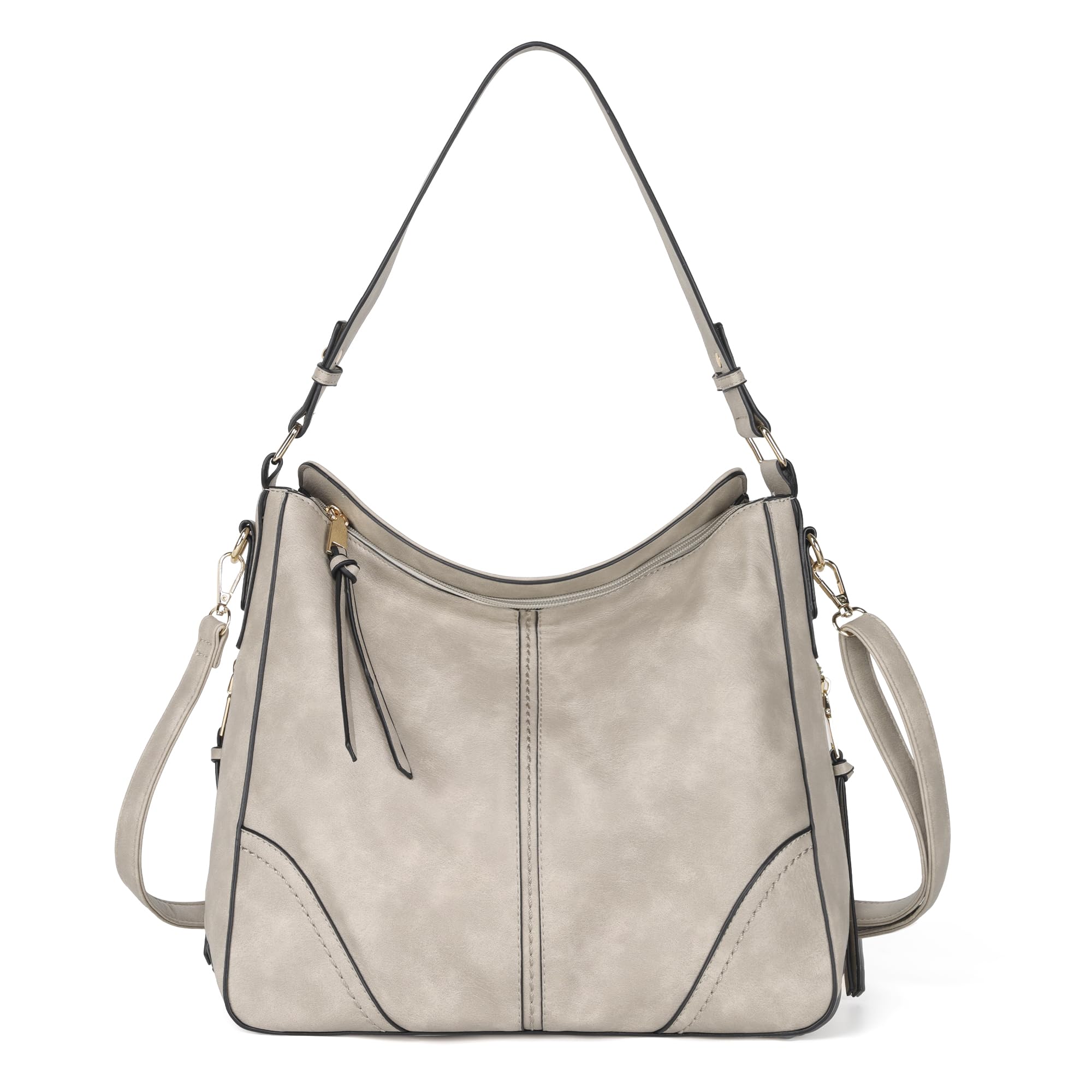 TANTOMI Hobo Crossbody Bags for Women Vegan Leather Purses and Handbags Bucket Bags Ladies Shoulder Purses for Everyday