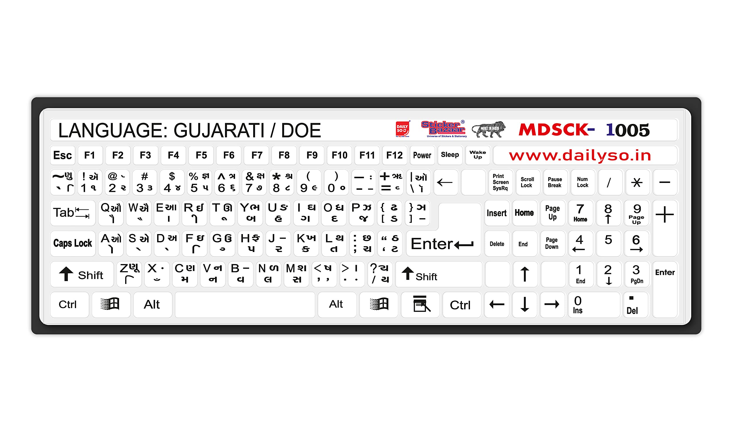 See full amazon price history chart for DailySo Gujarati/Doe Keyboard Sticker Big Size Pack of 2 for Computer/Laptop, Self Adhesive and Easy to Peel White Background with Black Lettering DailySo Gujarati/Doe Keyboard Sticker Big Size Pack of 2 for Computer/Laptop, Self Adhesive and Easy to Peel White Background with Black Lettering (B0B9YBHWC6) Amazon Price History, Amazon Price Tracker