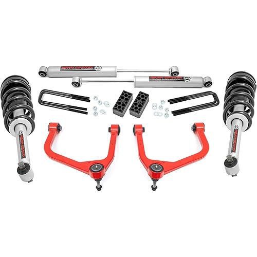 Rough Country 3.5" Lift Kit w/N3 Struts for 2019-2024 Chevy/GMC 1500-29532RED