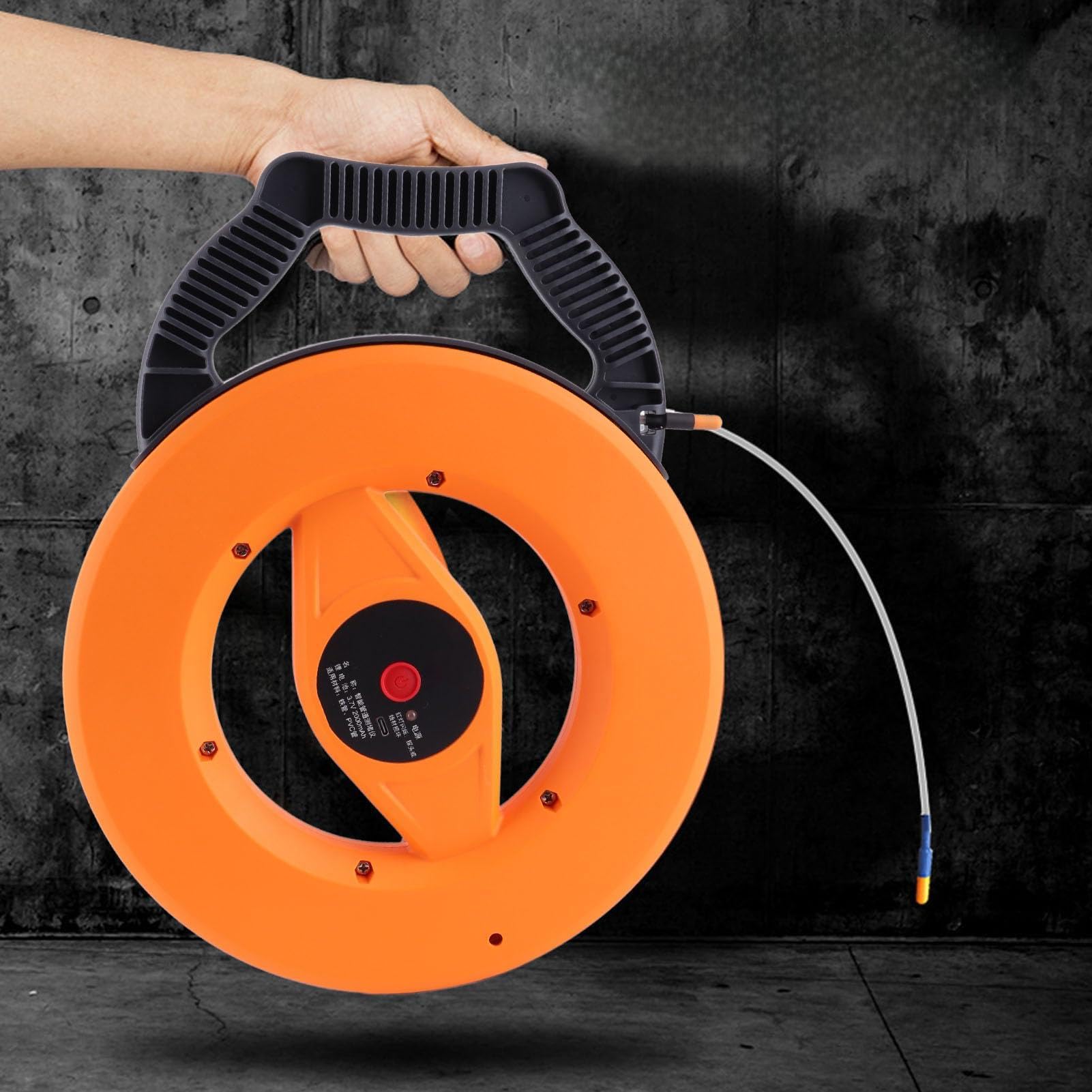 Localizadores de Tuberías, Detector de Obstrucciones Alcance de 20 M Sonda Impermeable Agua para PVC Posicionamiento Preciso Probador de Obstrucciones de Tuberías Plástico Metal