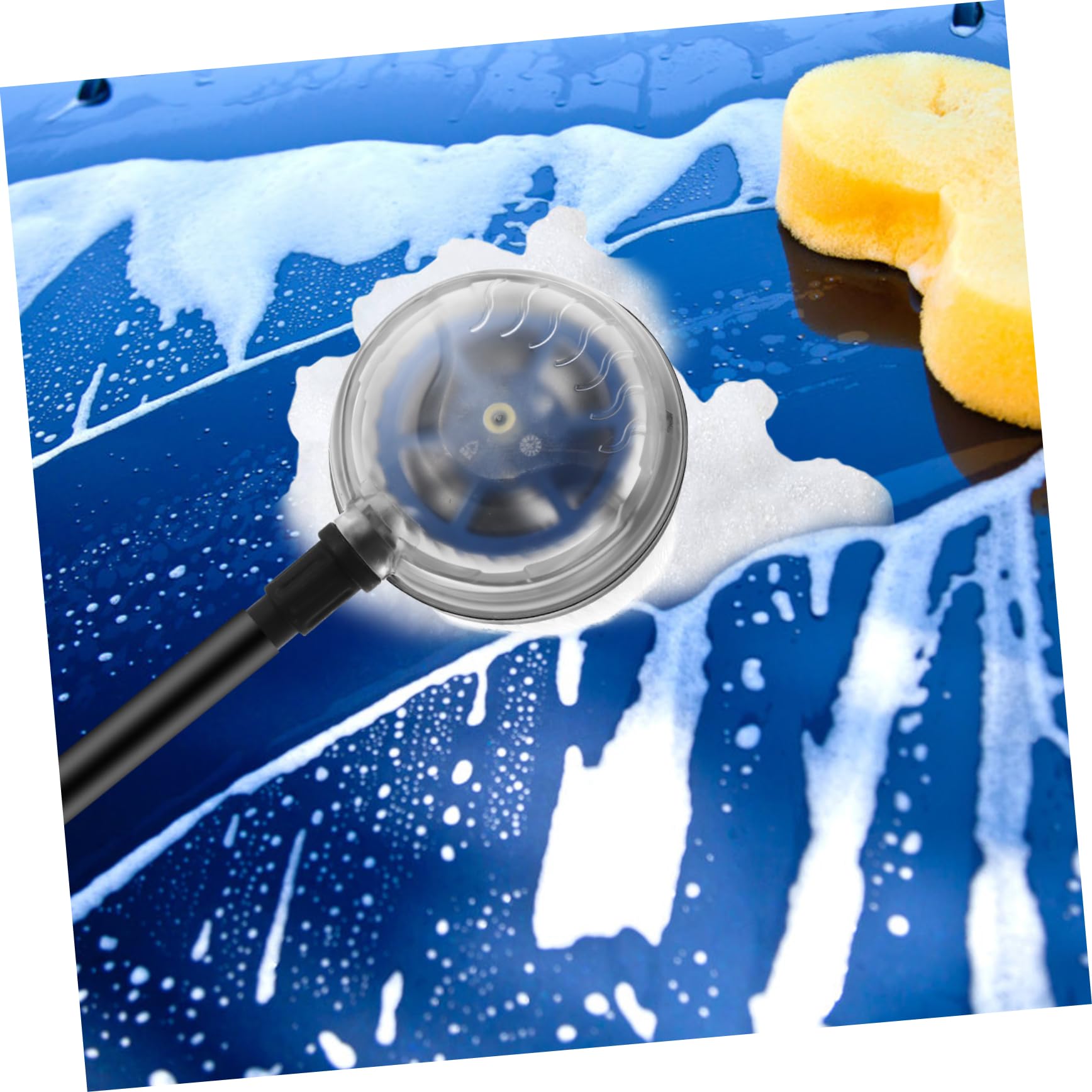 Luxshiny Hochdruckreiniger Bürste Rotierend Schwenkbürste Automatische Waschbürste Wassersprühbürste Für Auto Gartenbewässerung Leicht Zu Bedienen Installieren