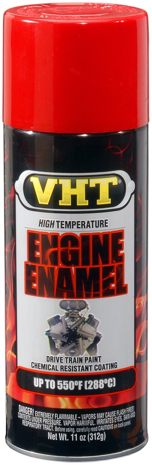 VHT (SP121-6 PK) Universal Bright Red High Temperature Engine Enamel - 11 oz. Aerosol, (Case of 6)