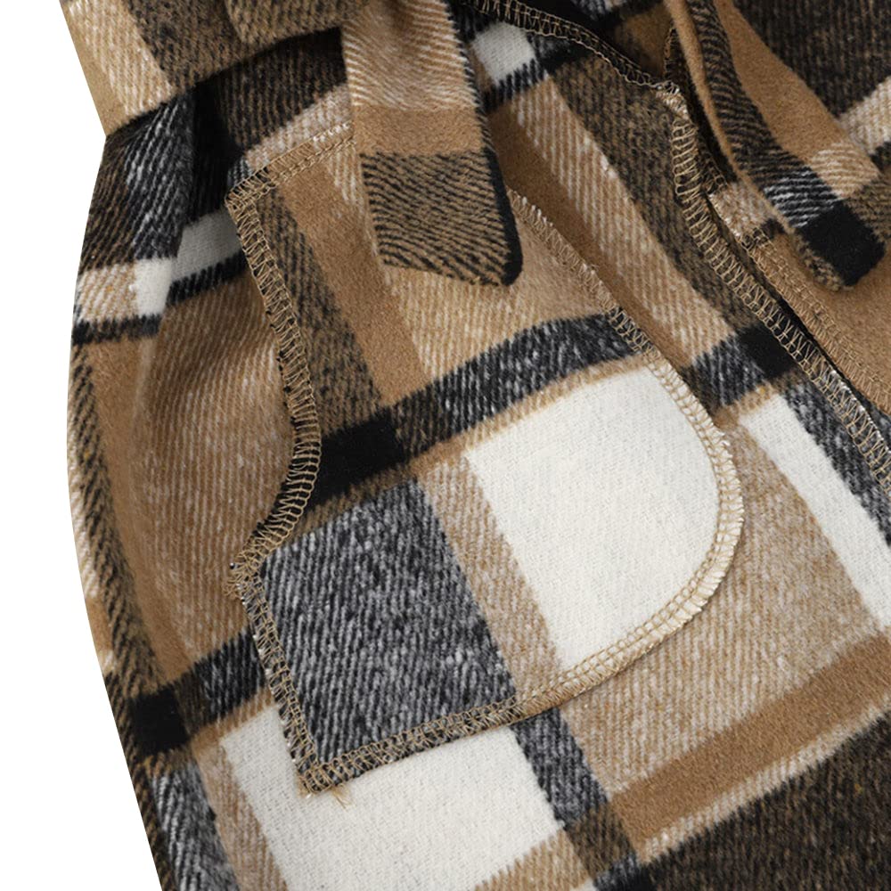 Hopscotch Checkered Full-Sleeve Long Coat(5-6 Years) 3