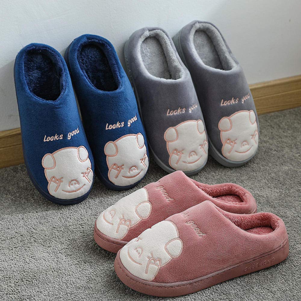 Zapatos de casa livianos, Lindas Pantuflas de algodón de Invierno Manténgase abrigado Mes de Pantuflas de algodón-A_40-41(Color : P, Size : 3839) (X 3839)