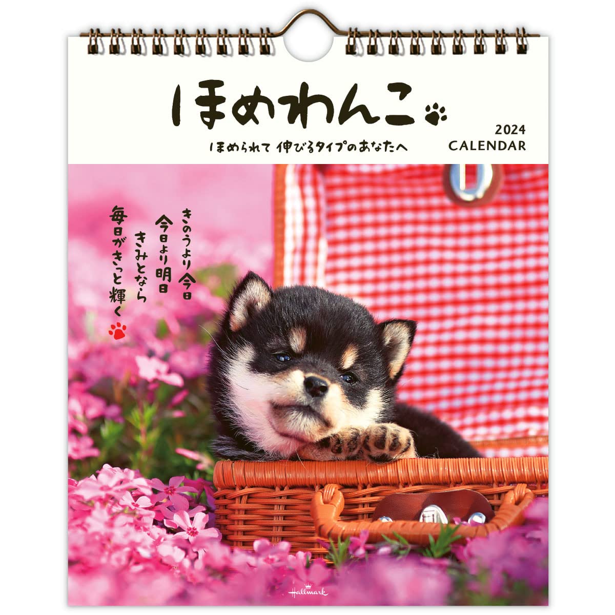 みっこ★様❣️オーダーページ＊花ヘリコプターに乗る柴犬パネル2枚 Amazon | Hallmark(ホールマーク) 日本 2024年 カレンダー 壁掛け 小