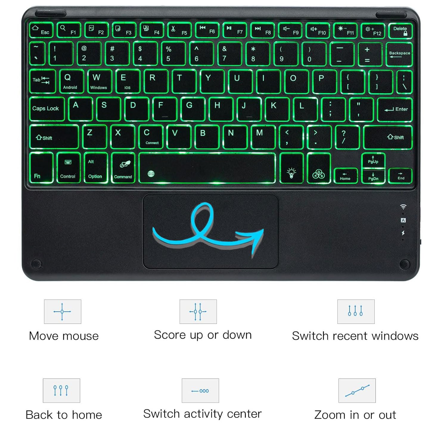 Amazon.com: EHLCYS Touchpad Keyboard Case for Xiaomi Pad 6S Pro