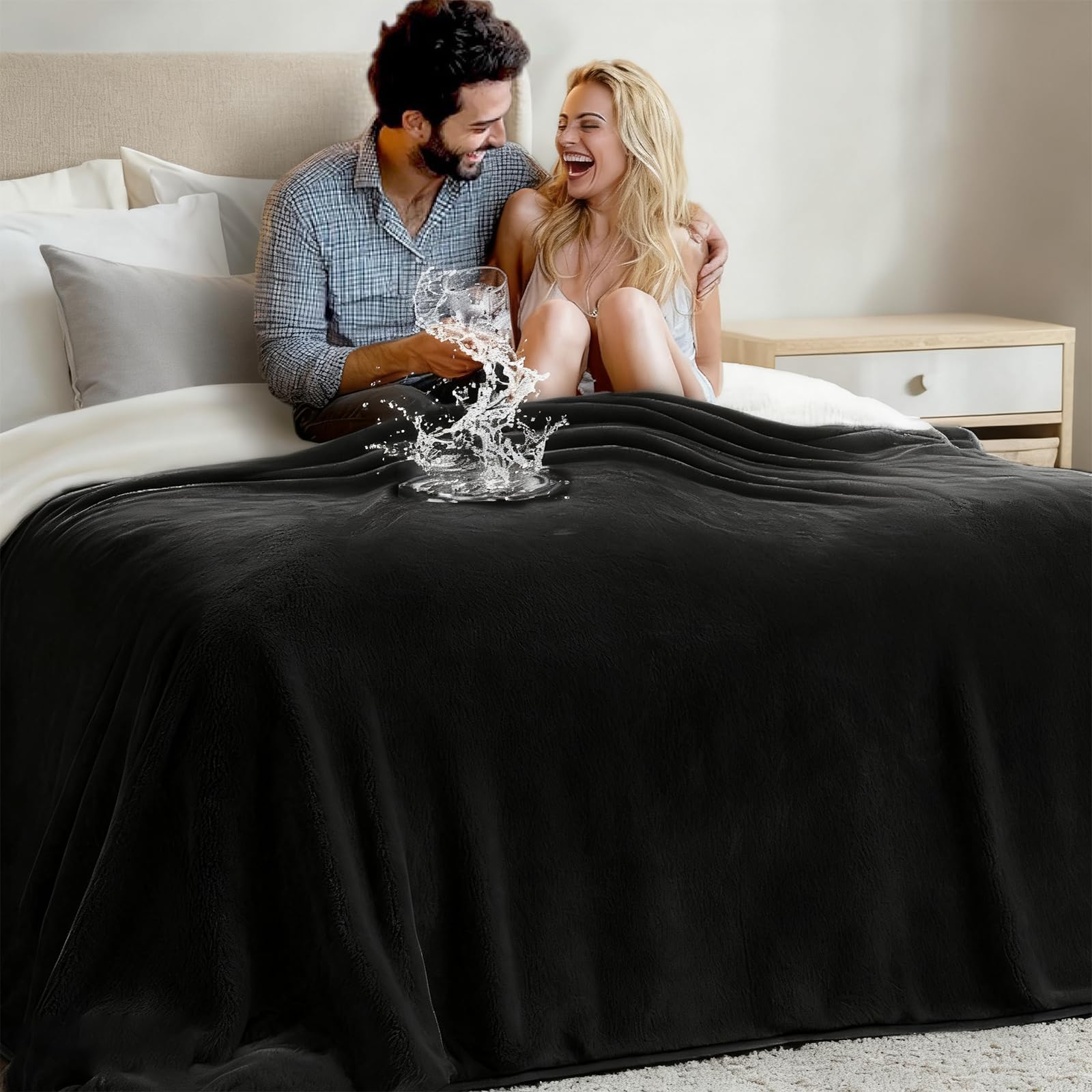 Coperta impermeabile, coperta d'amore per coppie, innamorati, adulti e bambini, tappetino riutilizzabile, coperta da viaggio per letto divano seggiolino auto