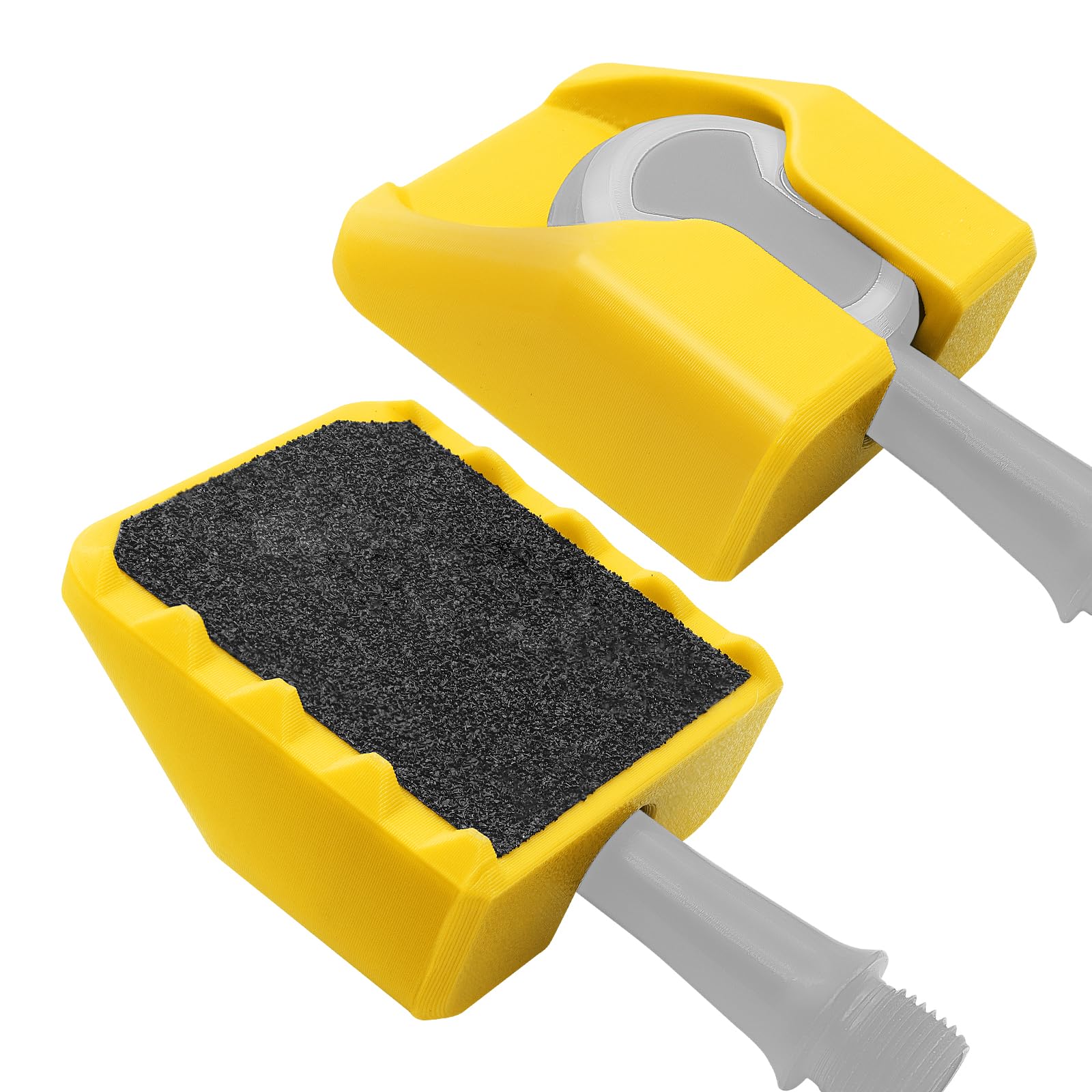 for WAHOO Speedplay clipless pedal to flat pedal converter, compatible with SPD clipless pedals, dual anti-slip design, essential for cycling commuting (Yellow)
