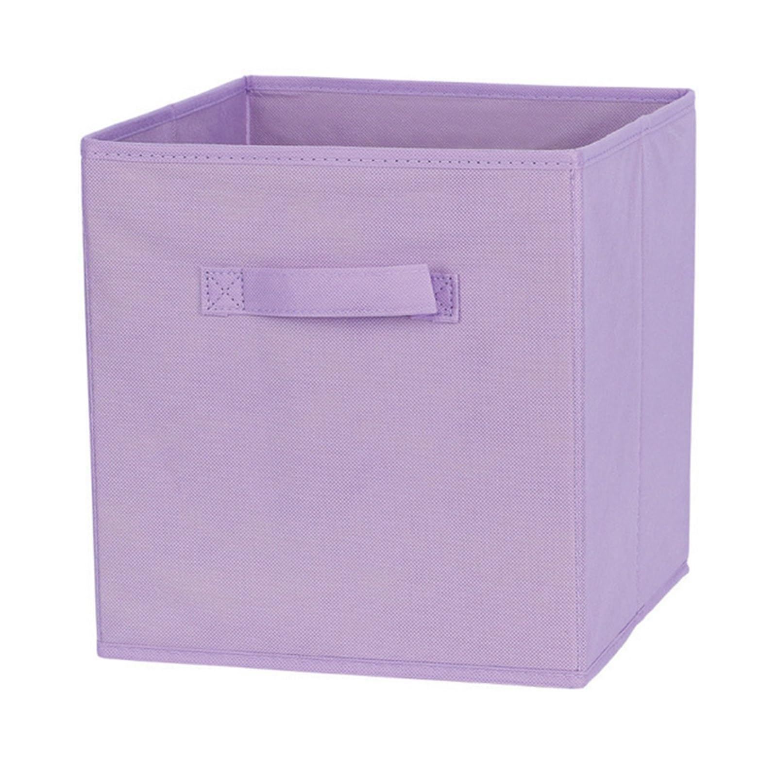 ZHSOAO 2PCS Collapsible Cube Storage Bin Non Woven Fabric Box Home Supplies, Organizer Cabinet Drawer Organization for Clothing Bedding Blankets(Color 5)