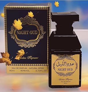 Night Oud, Edp 80ml | Aromatic, Woody notes, Agarwood [OUD] & Incense Infused Noir Oud Fragrance with hint of Rose | Long Lasting Great Sillage | Unisex Perfumes For Men and Women | Arabian Fragrances
