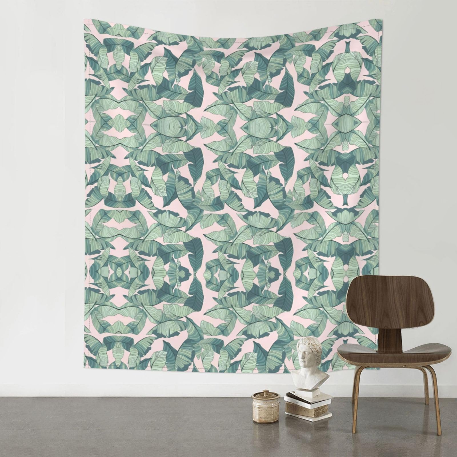 YYHWHJDE Cute palm tree leaves Prints Wall Tapestry 60x51in - High-Grade Polyester Throw for Dorm Room Decor, Beach Blankets & Home Accent