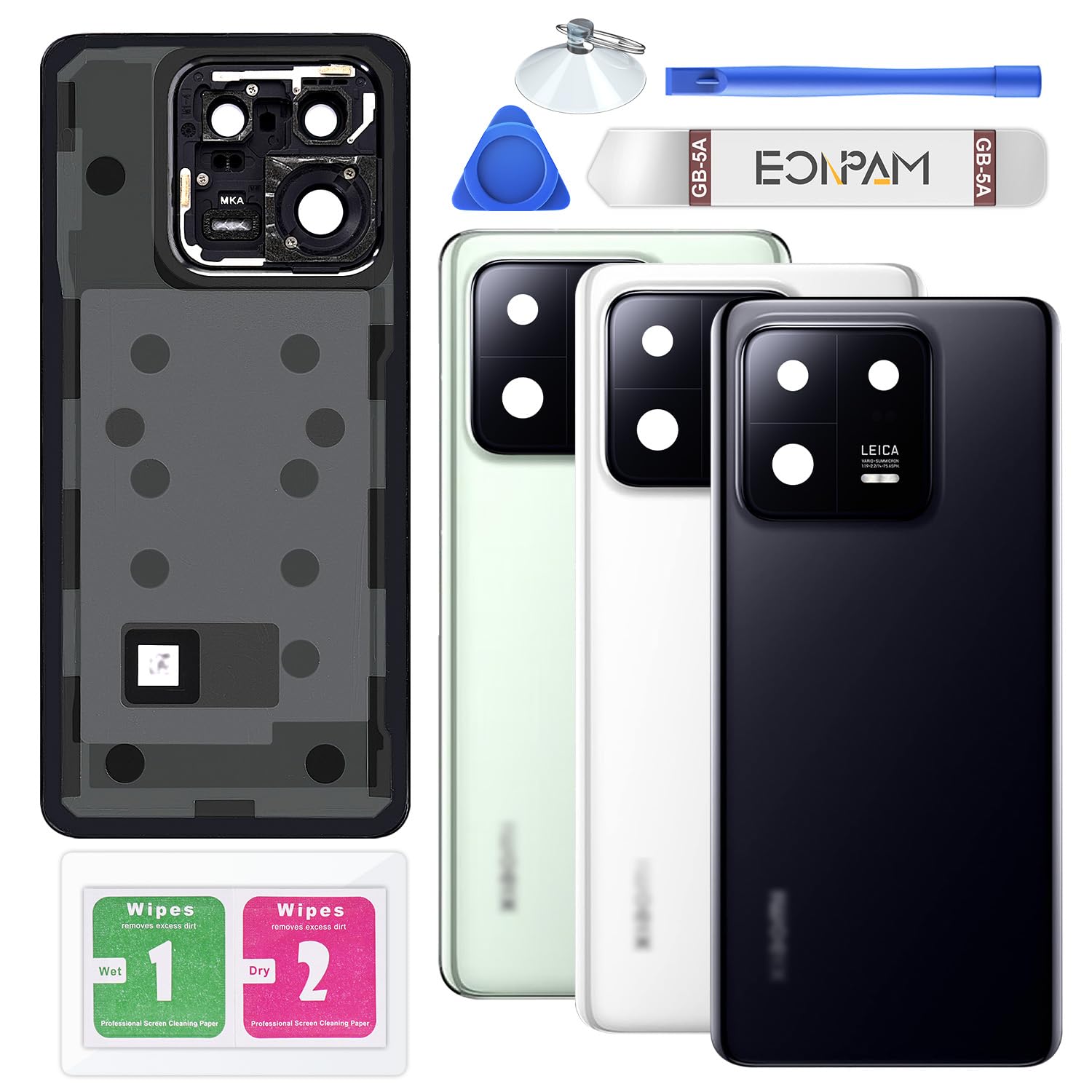 Eonpam Scocca Vetro Posteriore per Xiaomi Poco X4 Pro Coperchio