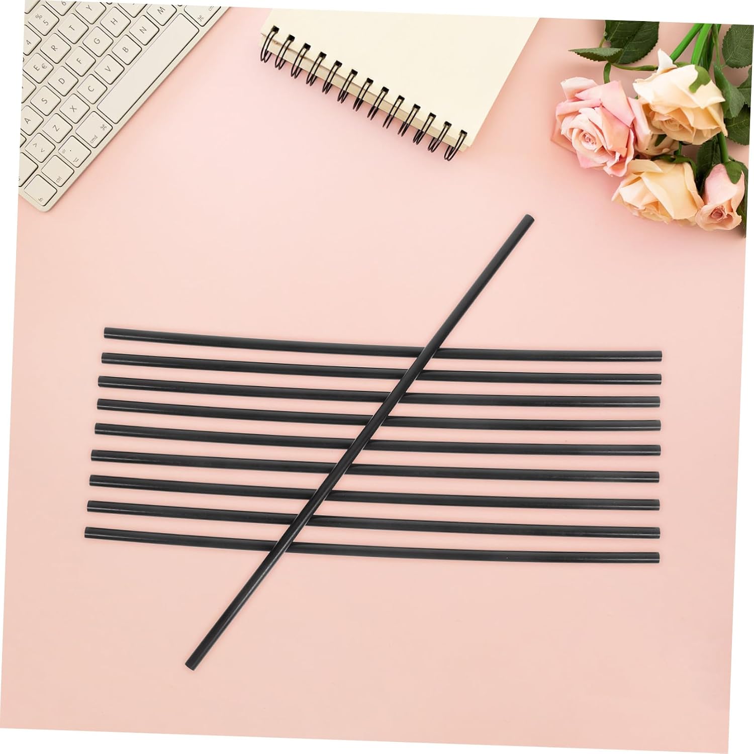 OUNONA 10PCS Pom Rods Sturdy Plastic Dowel Rods for Crafts DIY Projects Model Building Reliable Multifunctional and Sophisticated Design for Versatile Use