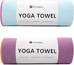 Hot Serviette de yoga Nappe de yoga non-lipe Serviette ultra-absorbante Serviette en microfibre pour le yoga chaud, Pilates, Bikram et l'entraînement 26.5x 72", Marine/Orange